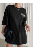 Unisex Limited Time Baskılı Oversize T-shirt - 5