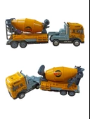 Metal Kasalı Oyuncak Beton Mikseri Işıklı - Sesli İş Makinesi ile İnşaat Maceraları Başlasın! 30cm. - 1