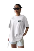 Unisex Effect Baskılı Oversize T-shirt - 1