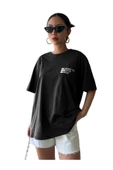 Unisex Effect Baskılı Oversize T-shirt - 3