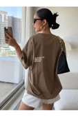 Unisex Effect Baskılı Oversize T-shirt - 10