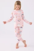 Rolypoly Kız Çocuk Pembe Pijama Takım 3460 - 1