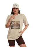 Unisex Casmania Baskılı Oversize T-shirt - 1