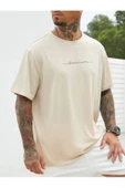 Unisex Dreamer Baskılı Oversize T-shirt - 12