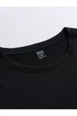 Unisex Siyah Limited Edition Sırt Baskılı Bisiklet Yaka Oversize T-shirt - 2