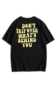 Unisex Don't Sırt Baskılı Oversize T-shirt - 2