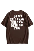Unisex Don't Sırt Baskılı Oversize T-shirt - 1