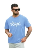 Unisex Toxic Baskılı Oversize T-shirt - 1