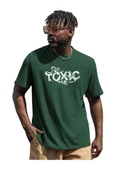 Unisex Toxic Baskılı Oversize T-shirt - 4