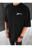 Unisex Stay Göz Sırt Baskılı Oversize T-shirt - 3