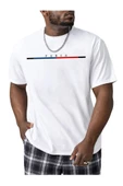 Unisex Beyaz Paris Baskılı Oversize T-shirt - 1