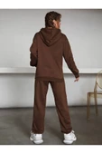 Kadın Siyah Mıchıgan Baskılı Oversize Kapüşonlu Takım - 4