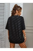 Unisex Los Angeles 91 Baskılı Oversize T-shirt - 9