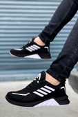 Big King Siyah Beyaz Çizgili Erkek Spor Ayakkabı thumbnail 1