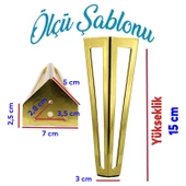 Mobilya Koltuk Baza Sehpa Kanepe Masa Ayağı Metal Ayak 20 Cm Altın thumbnail 2