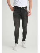 Denim Skınny Fit Füme Jean Pantolon-6896 - 2