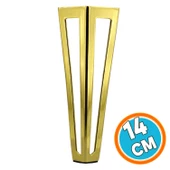 Mobilya Koltuk Baza Puf Sehpa Tv Ünite Masa Ayağı Ayakları Metal Ayakları 14 Cm Altın thumbnail 1