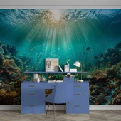 Su Altı Balıklı Duvar Kağıdı Baskı thumbnail 4
