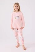Rolypoly Kız Çocuk Pembe Pijama Takımı 3461 - 2