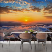 Bulut Gündoğumu Manzaralı Duvar Kağıdı Baskı thumbnail 5