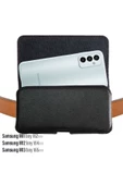 Samsung M11 M12 M13 Kılıfı Siyah Bel Çanta Kemer Kılıf Telefon Kılıfı - 1
