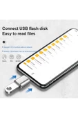 Type-C USB Çevirici iPhone 15 15 Pro 15 Pro Max Uyumlu 5 Gbps Hızlı Veri Aktarıcı Type C Dönüştürücü - 4