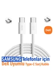 Samsung DeX Uyumlu Type-C Kablo Samsung Telefonu Bilgisayara Bağlama Kablosu thumbnail 1