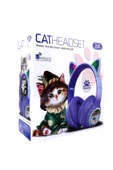 Kedi Kulaklık Bluetooh Kablosuz Kız ve Erkek Çocuklar İçin Hediye Önerisi Renkli Kedi Kulaklıklar thumbnail 2