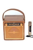 Karaoke Mikrofonlu Bluetooth Speaker 10W 4" Mikrofonlu Kablosuz Haparlör - 4