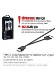 2 metre Type-C Uzun Hızlı Şarj Kablosu Type-C den Type-C ye Samsung A53 A54 A55 A72 A73 Uyumlu - 3