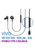 Vivo V21 V23 V29 V29 Lite V30 Kulaklık Type-C Mikrofonlu Kulaklık - 1