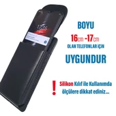 Redmi Note 13 Pro Kemer Kılıfı Bele Takılan Telefon Kılıfı Kapaklı Kılıf thumbnail 2