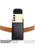 Samsung S23 Ultra Uyumlu Kemer Kılıfı Kapaklı Bel Kılıfı thumbnail 1