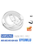 Samsung A05 A5S A15 A24 A25 HIZLI Şarj Kablosu Type-C 25W HIZLI - 1