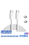 Samsung A33 A34 A35 A53 A54 A55 Şarj Kablosu Type-C 60W HIZLI thumbnail 1