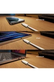 Tablet iPad Pro 12.9inç 3. 4. 5. 6. Nesil Uyumlu Şarj Kablosu Type-C 60W - 3