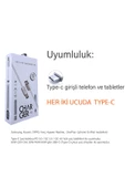 Samsung M15 M23 M33 M34 M51 Hızlı Şarj Kablosu 1m 60W HIZLI Type-C den Type-C ye thumbnail 4