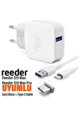 Reeder S19 Max Pro Uyumlu Şarj Aleti ve TYPE C Kablo - 1