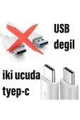 Samsung M15 M23 M33 M34 M51 Hızlı Şarj Kablosu 1m 60W HIZLI Type-C den Type-C ye thumbnail 2