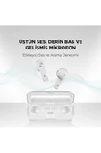 Airbeat Ultraslim Gerçek Kablosuz Tws Bluetooth Kulaklık Beyaz - 2