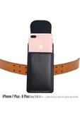iPhone 7 Plus  - 8 Plus  uyumlu Kemer Kılıfı Bel Çanta Kılıf Kapaklı - 1