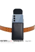 Samsung S23 FE Kemer Kılıfı Kapaklı Bel Telefon Kılıfı (2 BOY) thumbnail 1