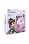 Kedi Kulaklık Bluetooh Kablosuz Kız ve Erkek Çocuklar İçin Hediye Önerisi Renkli Kedi Kulaklıklar thumbnail 4