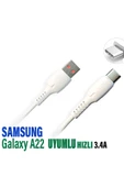 Samsung A22 Şarj Kablosu 3.4A 20W HIZLI Type C Şarj Kablosu - 1