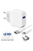 LG K61 Şarj Aleti ve Kablosu TYPE-C 5V DC 2.8A thumbnail 1