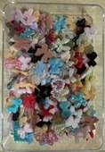 3D Tırnak Süs. Tırnak Charmlar Kurdele Kalp Gül Ayıcık Nail Charms NailArt Objeleri 500 Adet No:2095 - 3