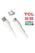 TCL 30 SE Şarj Kablosu USB - TYPE-C 3.4A HIZLI TCL 30SE Şarj Aleti Kablosu uyumlu - 1
