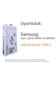 Samsung A24 Şarj Kablosu Type-C to TYPE C Hızlı Şarj İçin 1 Metre thumbnail 2
