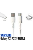 Samsung A21 Şarj Kablosu  Galaxy A21S Şarj Cihazı Kablosu 3.4A HIZLI Şarj - 1