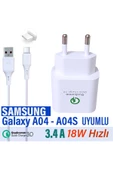 Samsung A04 - A04s Şarj Aleti 18W HIZLI Şarj Adaptörü ve Type-C Kablo - 1